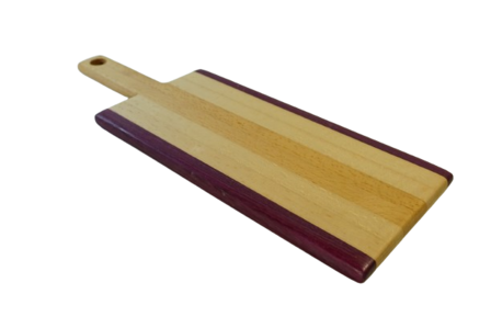 borrelplank Beuk - Purperhart met handvat 1