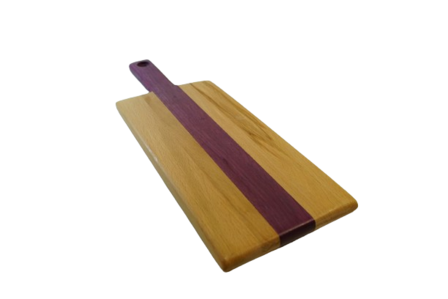 borrelplank Beuk - Purperhart met handvat 2