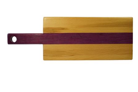 borrelplank Beuk - Purperhart met handvat 2